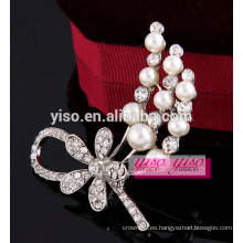 Cristal elegante barato broche al por mayor